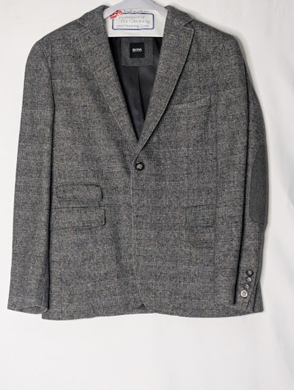 HUGO BOSS 40R Wool Silk blend Sport Coat blazer professor academia preppy